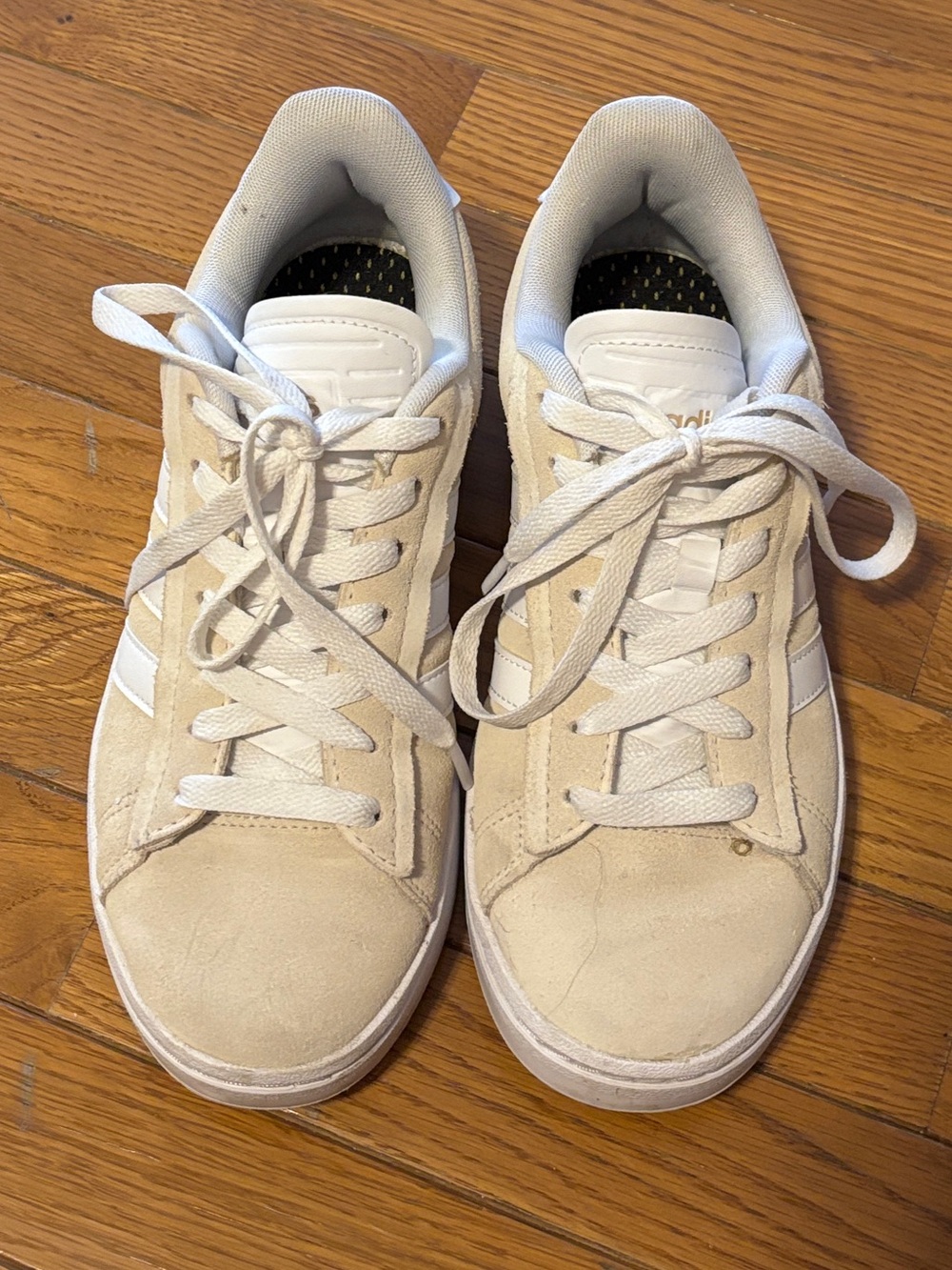 Adidas Cream Suede Low-Top Sneakers - Classic Casual